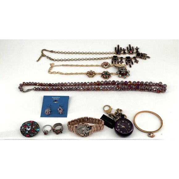 Vintage and Modern Rhinestone Jewelry w Marc Jacobs/Vera Wang/Guess/Michael Kors - Picture 4 of 5